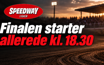 Finalen starter allerede kl. 18.30
